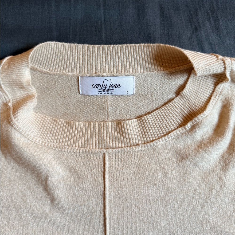 Carly Jean Los Angeles Cream Sweater